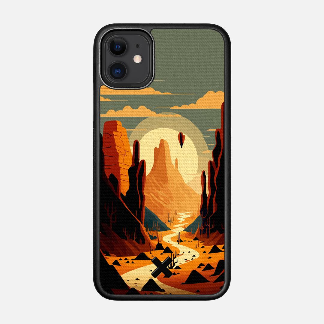 Terra Case for the Apple iPhone 11 featuring a UV Printed Cotton Canvas backer with the Keyway X Mark#Phone Model_iPhone 11