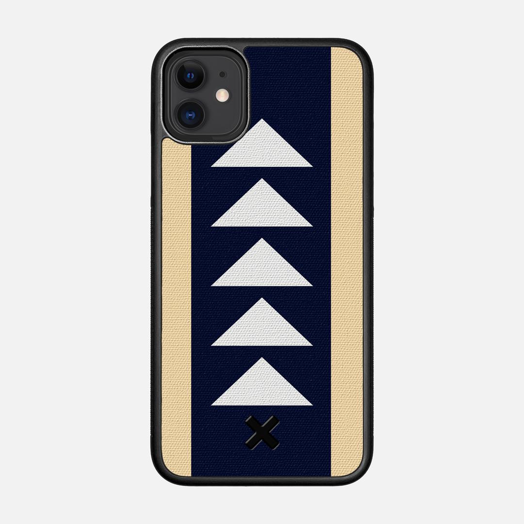 Track Case for the Apple iPhone 11 featuring a UV Printed Cotton Canvas backer with the Keyway X Mark#Phone Model_iPhone 11