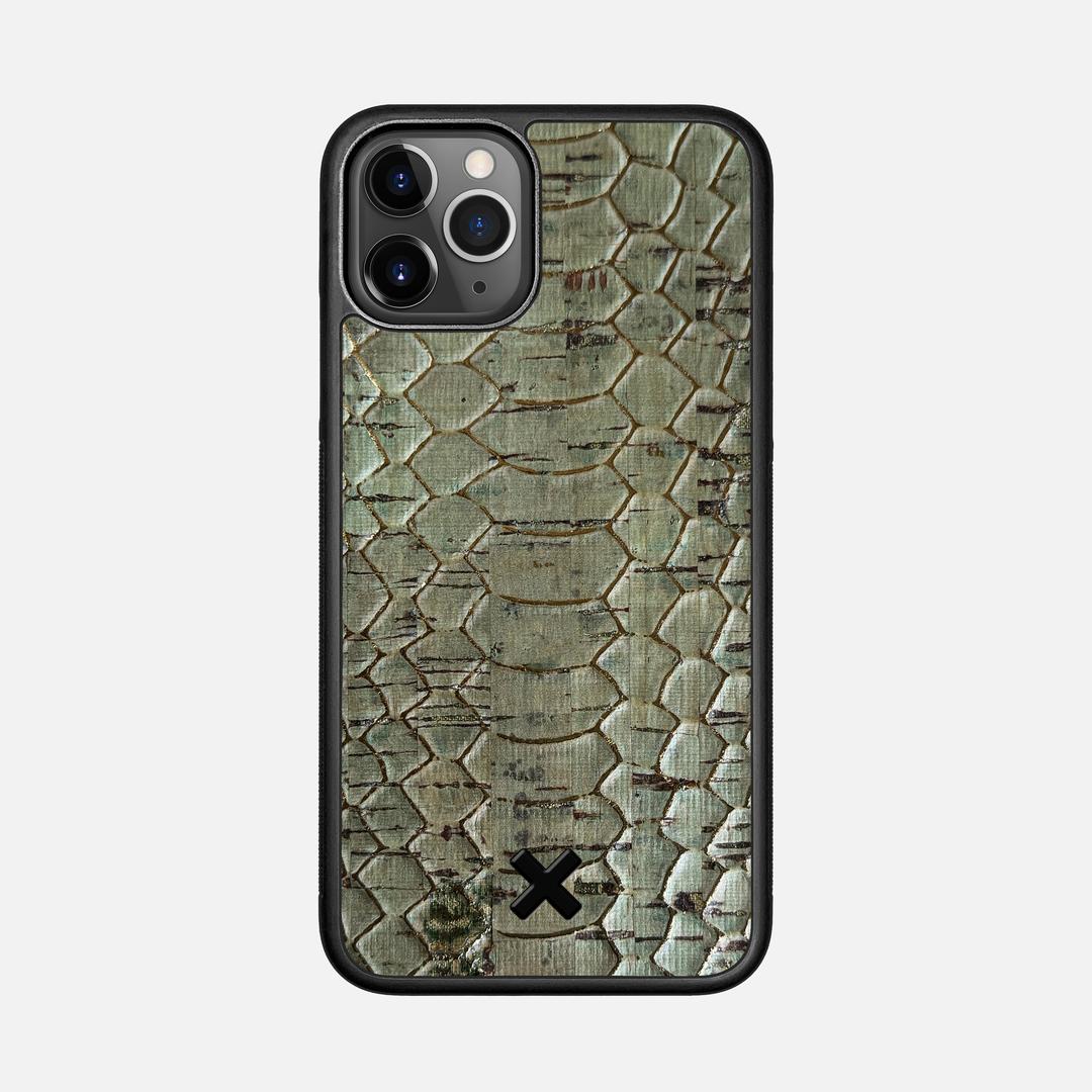 Python Cork Case for the Apple iPhone 11 Pro featuring a Genuine Cork backer with the Keyway X Mark#Phone Model_iPhone 11 Pro