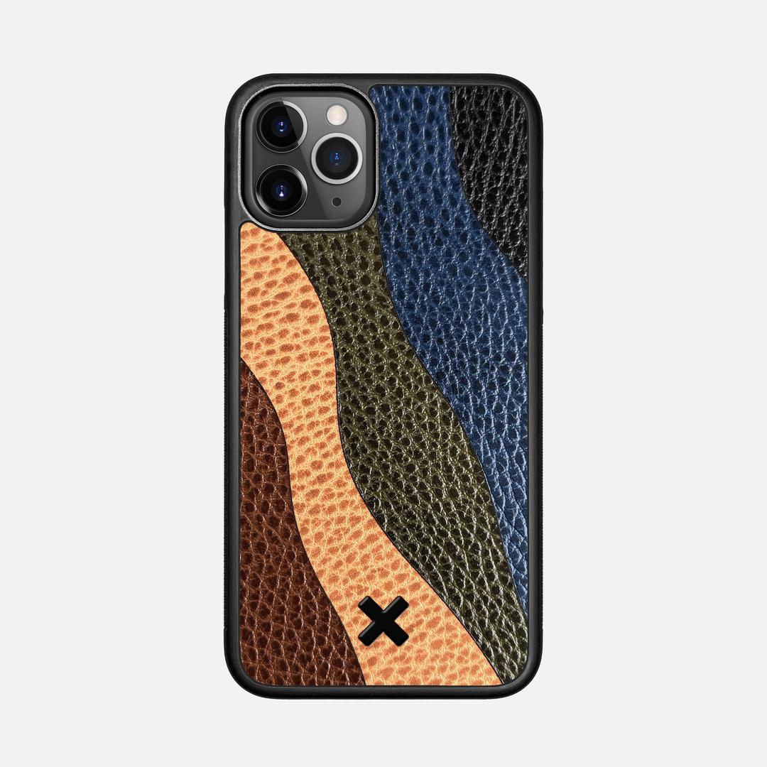 Sable Leather Case for the Apple iPhone 11 Pro featuring a Genuine Leather backer with the Keyway X Mark#Phone Model_iPhone 11 Pro