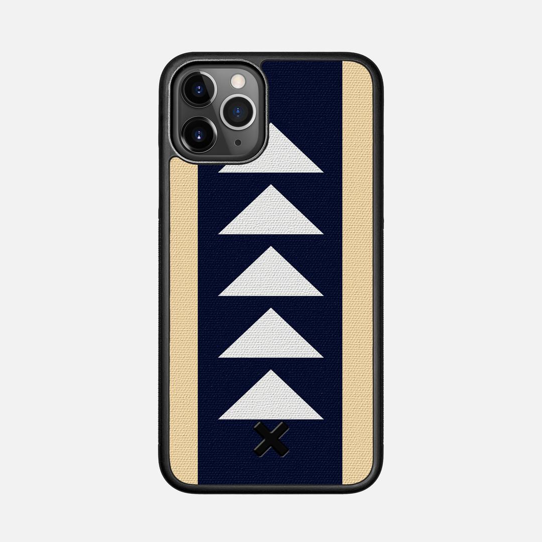 Track Case for the Apple iPhone 11 Pro featuring a UV Printed Cotton Canvas backer with the Keyway X Mark#Phone Model_iPhone 11 Pro