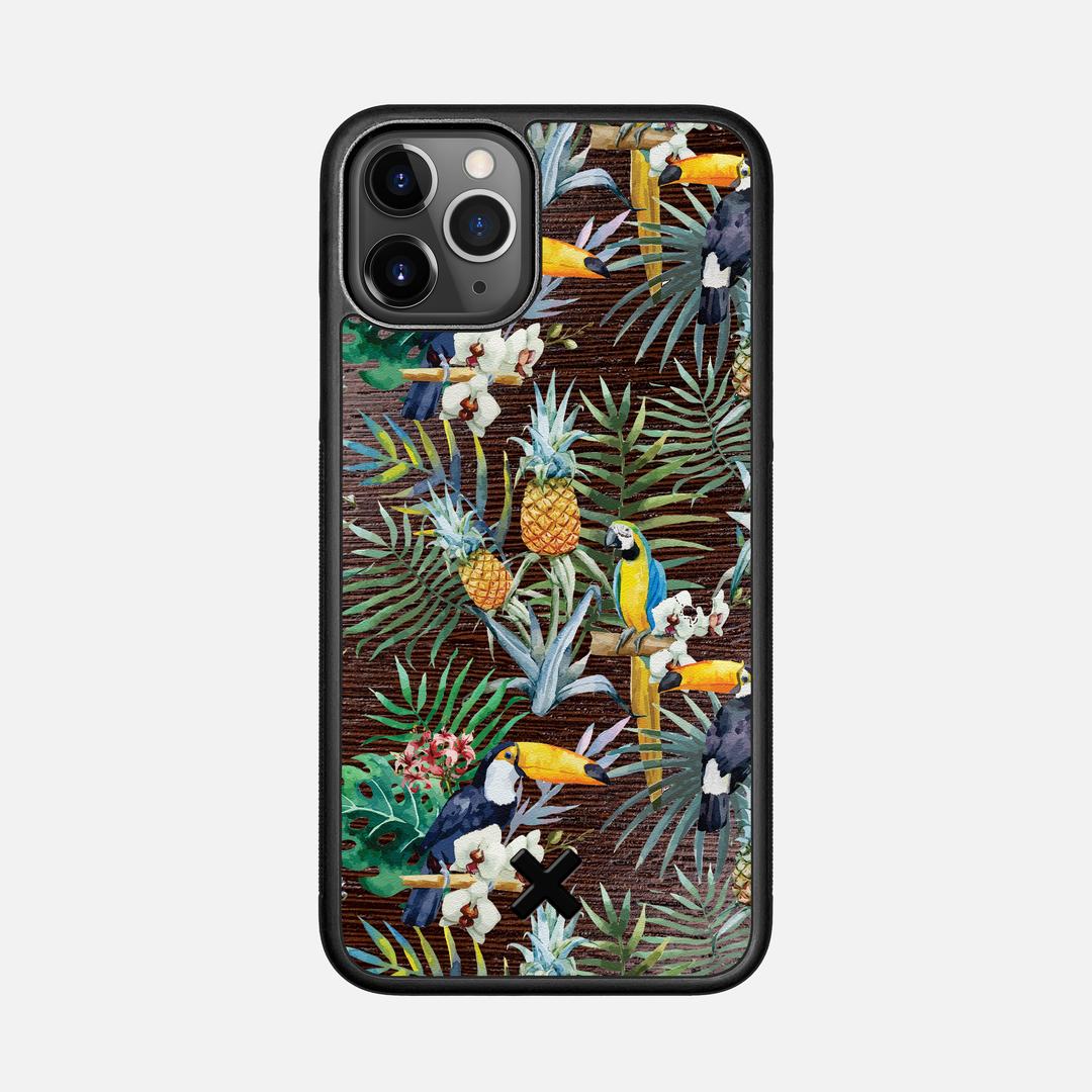 Tropic Case for the Apple iPhone 11 Pro featuring a UV Printed and Wenge Wood backer with the Keyway X Mark#Phone Model_iPhone 11 Pro