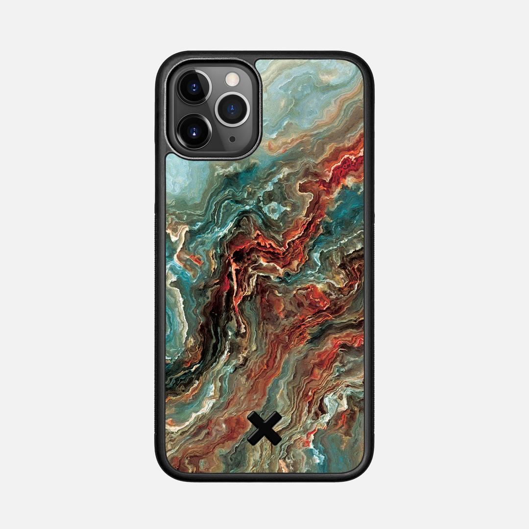 Verona Case for the Apple iPhone 11 Pro featuring a UV Printed Wenge Wood backer with the Keyway X Mark#Phone Model_iPhone 11 Pro