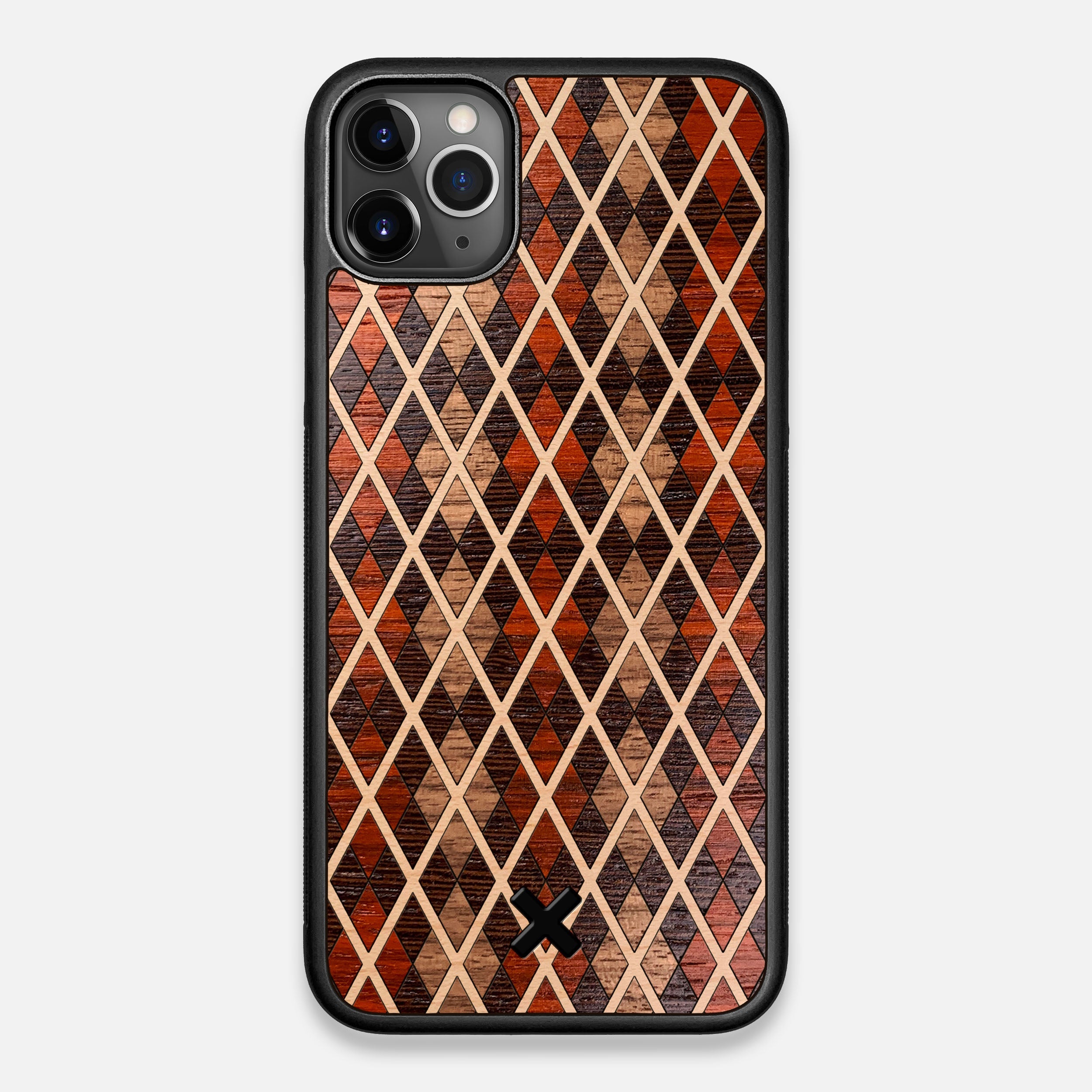TPU/PC Sides of the Argyle Wood iPhone 11 Pro Max Case by Keyway Designs