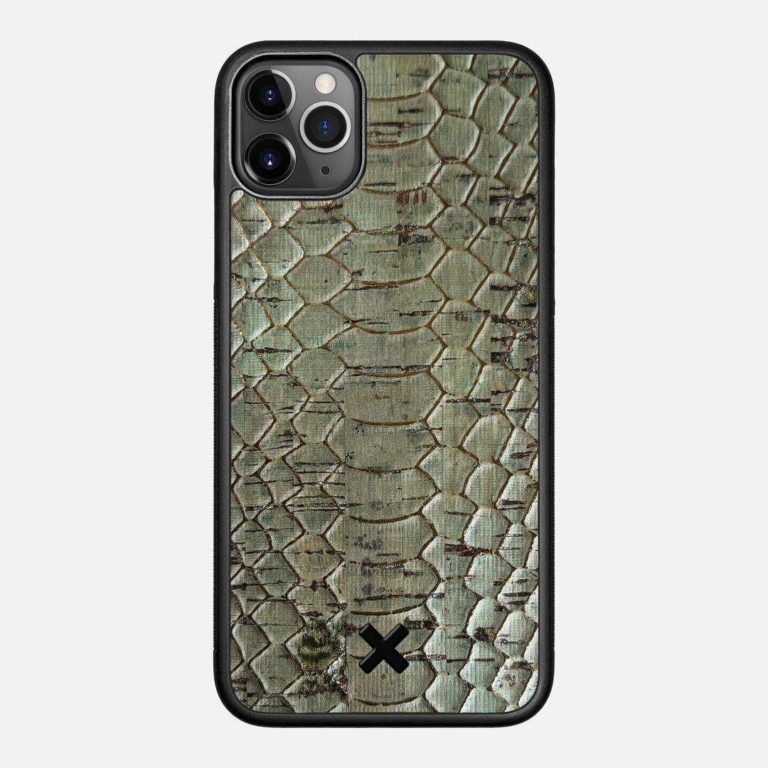 Python Cork Case for the Apple iPhone 11 Pro Max featuring a Genuine Cork backer with the Keyway X Mark#Phone Model_iPhone 11 Pro Max