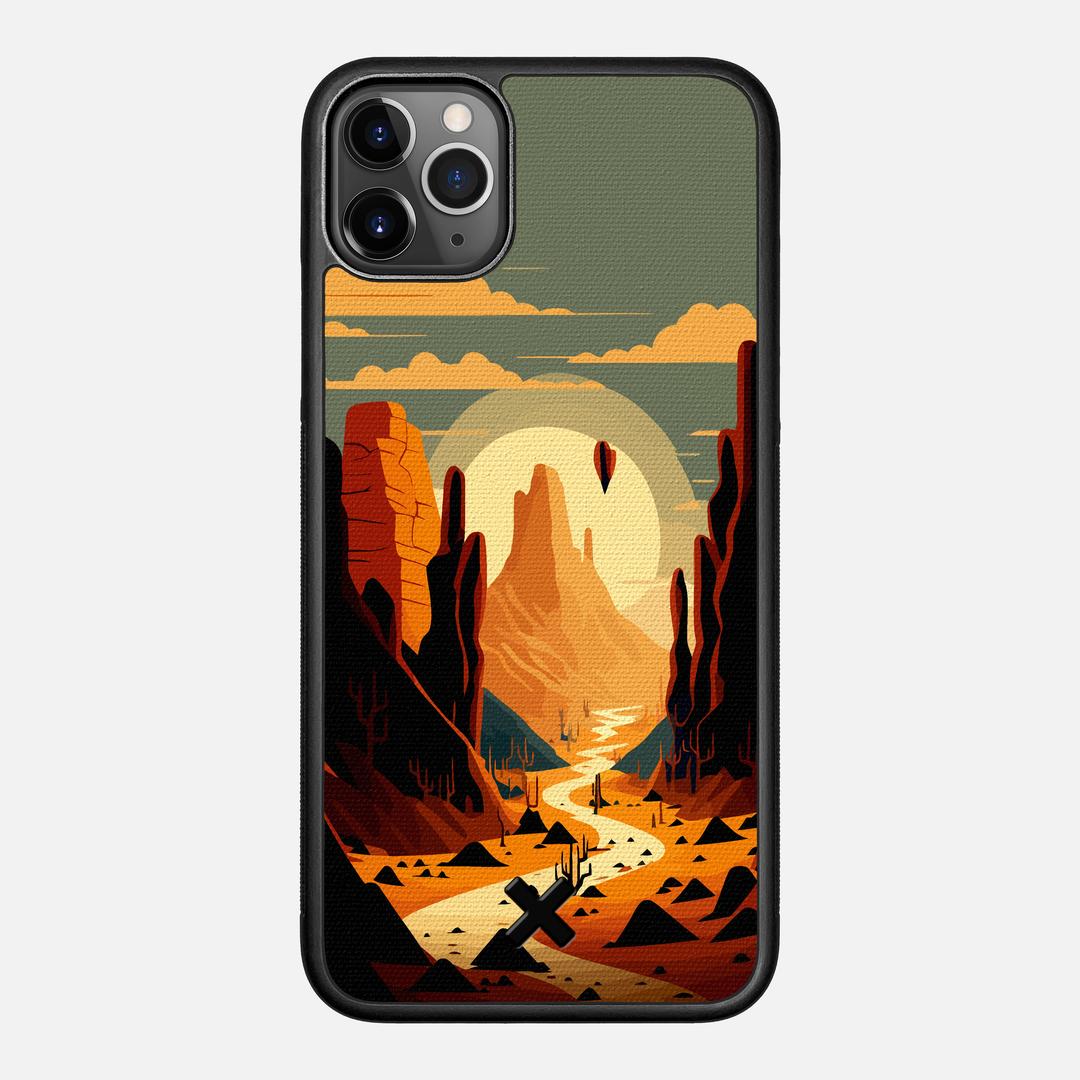 Terra Case for the Apple iPhone 11 Pro Max featuring a UV Printed Cotton Canvas backer with the Keyway X Mark#Phone Model_iPhone 11 Pro Max