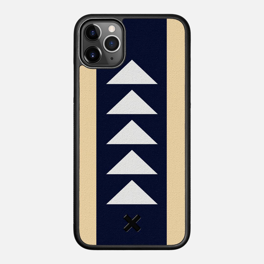 Track Case for the Apple iPhone 11 Pro Max featuring a UV Printed Cotton Canvas backer with the Keyway X Mark#Phone Model_iPhone 11 Pro Max