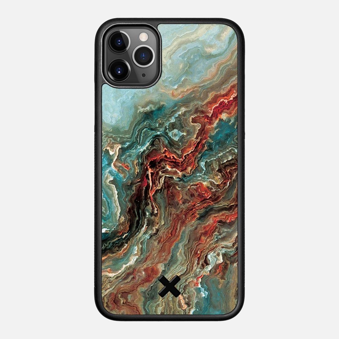 Verona Case for the Apple iPhone 11 Pro Max featuring a UV Printed Wenge Wood backer with the Keyway X Mark#Phone Model_iPhone 11 Pro Max