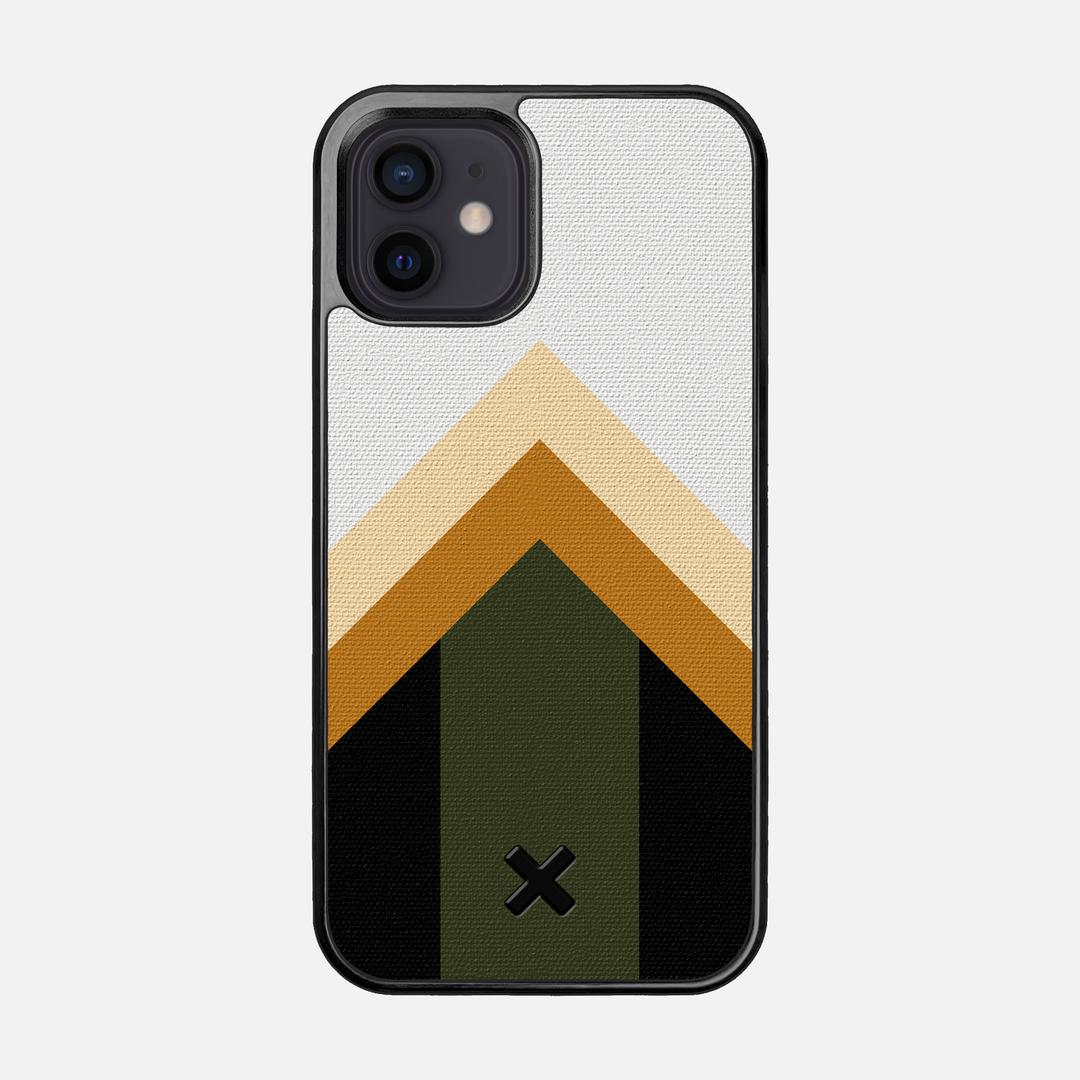 Ascent Case for the Apple iPhone 12 featuring a UV Printed Cotton Canvas backer with the Keyway X Mark#Phone Model_iPhone 12