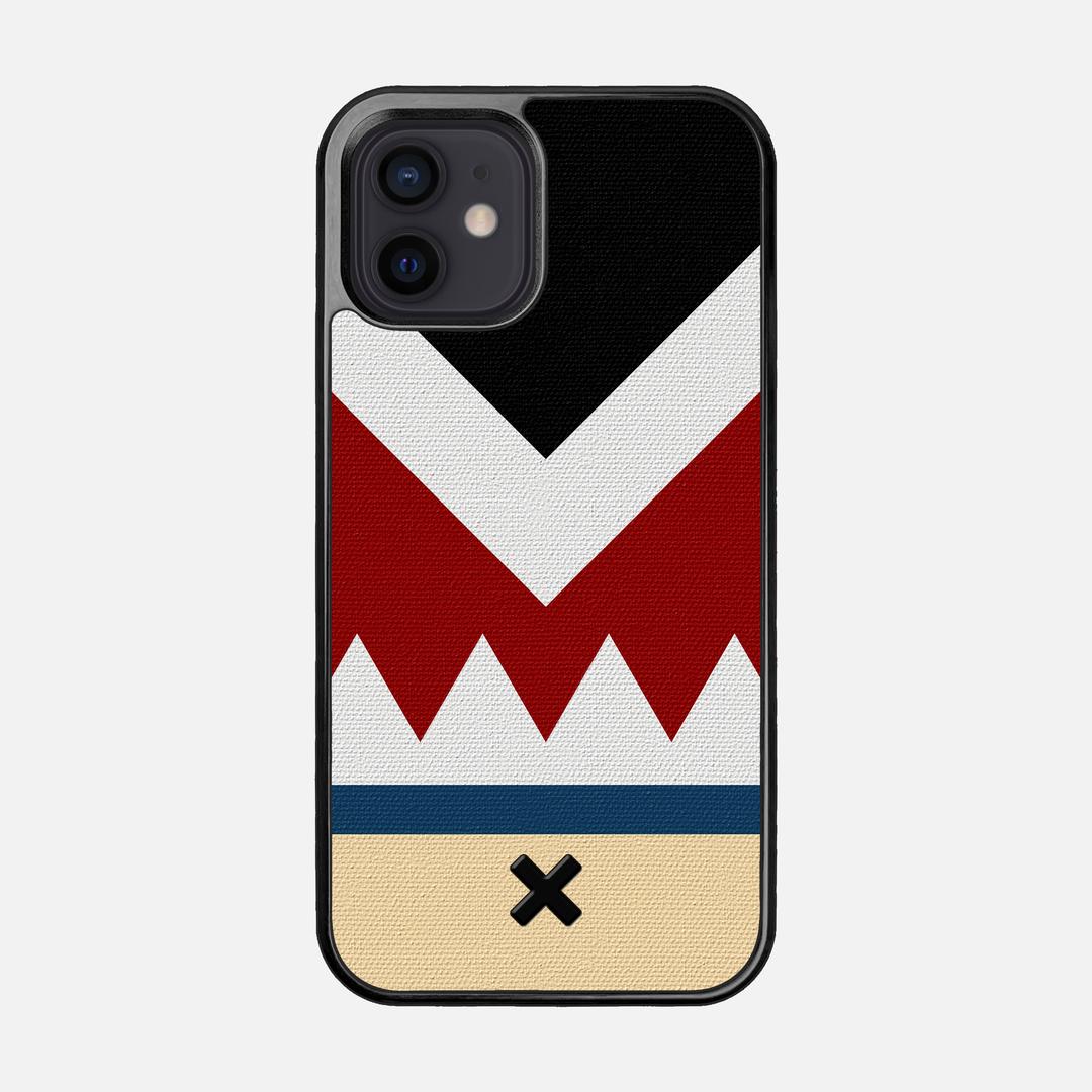 Cove Case for the Apple iPhone 12 featuring a UV Printed Cotton Canvas backer with the Keyway X Mark#Phone Model_iPhone 12