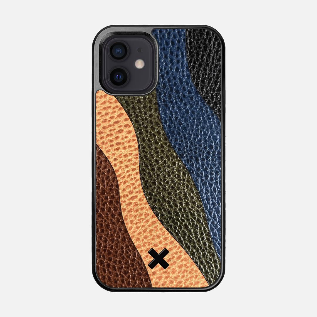 Sable Leather Case for the Apple iPhone 12 featuring a Genuine Leather backer with the Keyway X Mark#Phone Model_iPhone 12