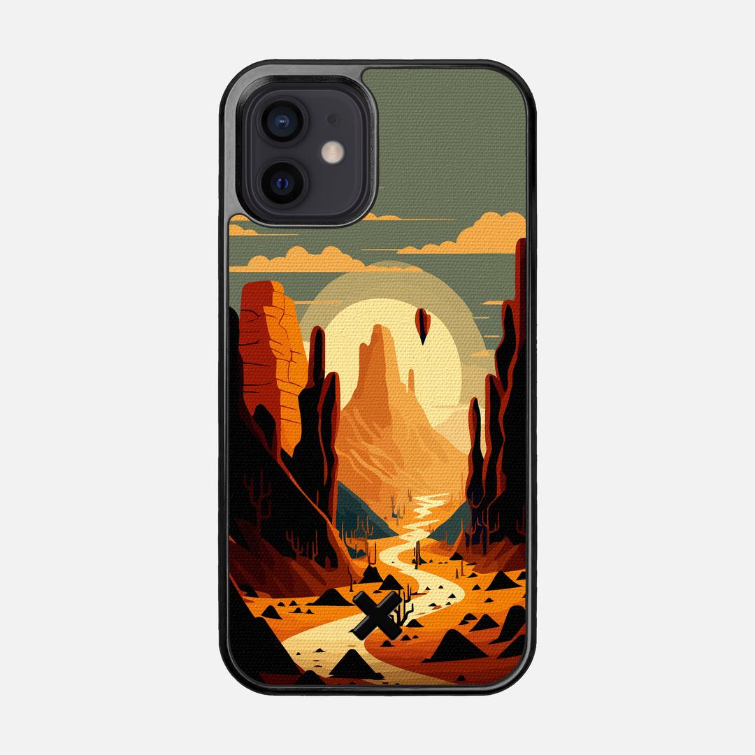 Terra Case for the Apple iPhone 12 featuring a UV Printed Cotton Canvas backer with the Keyway X Mark#Phone Model_iPhone 12