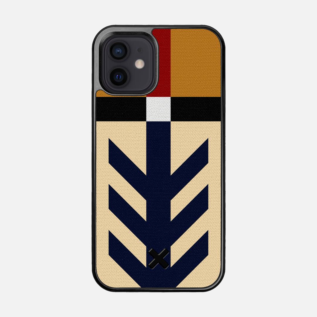 Trail Case for the Apple iPhone 12 featuring a UV Printed Cotton Canvas backer with the Keyway X Mark#Phone Model_iPhone 12