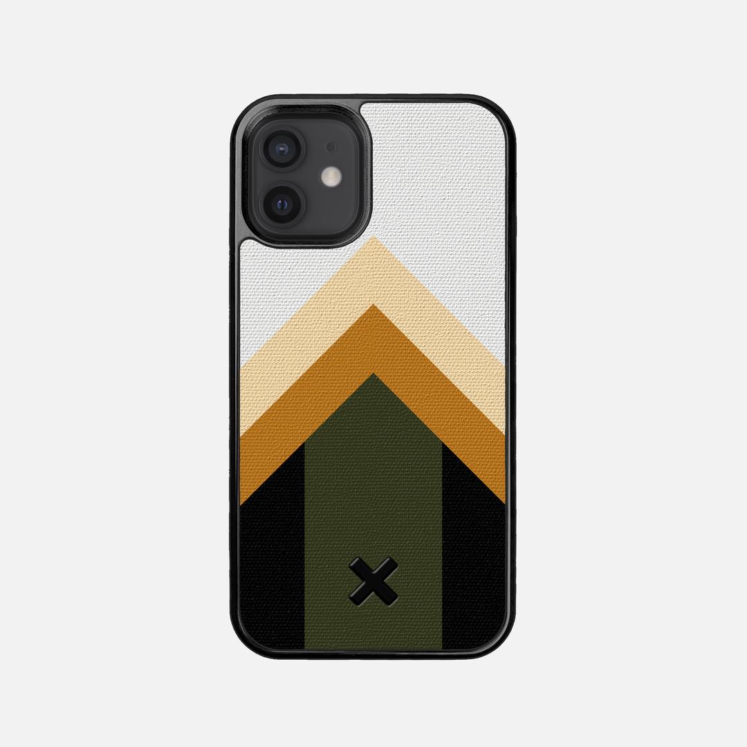 Ascent Case for the Apple iPhone 12 Mini featuring a UV Printed Cotton Canvas backer with the Keyway X Mark#Phone Model_iPhone 12 Mini