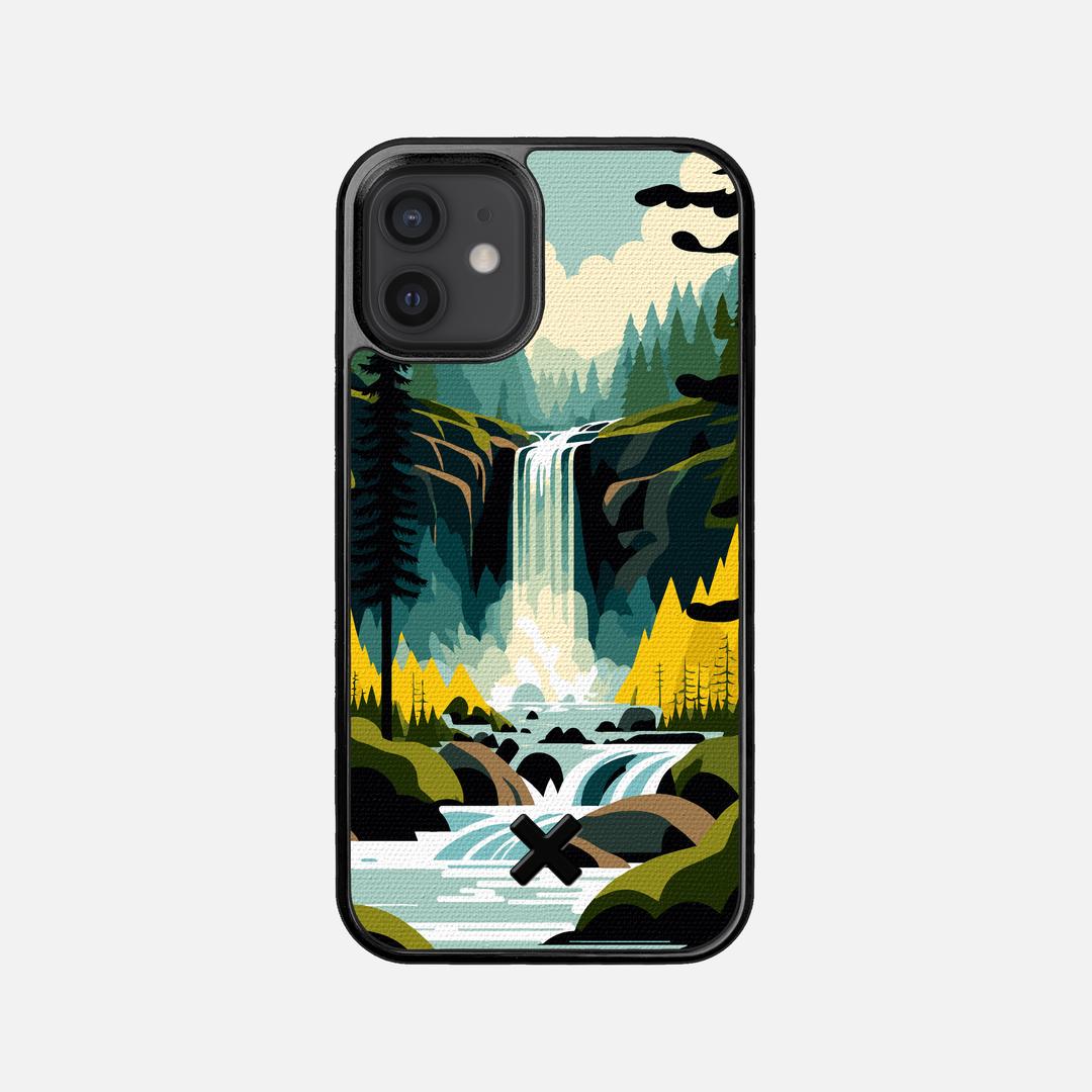 Cascade Case for the Apple iPhone 12 Mini featuring a UV Printed Cotton Canvas backer with the Keyway X Mark#Phone Model_iPhone 12 Mini