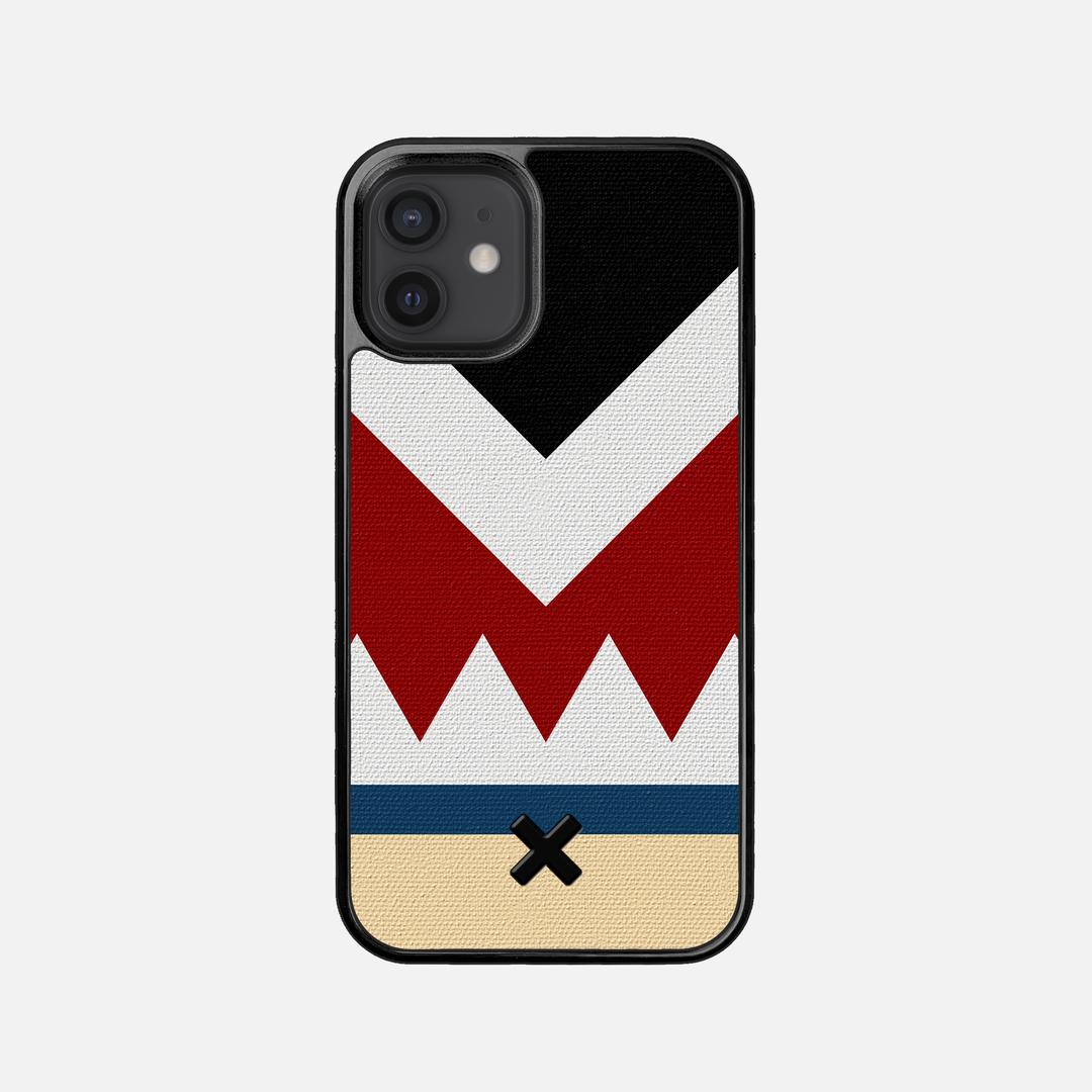 Cove Case for the Apple iPhone 12 Mini featuring a UV Printed Cotton Canvas backer with the Keyway X Mark#Phone Model_iPhone 12 Mini