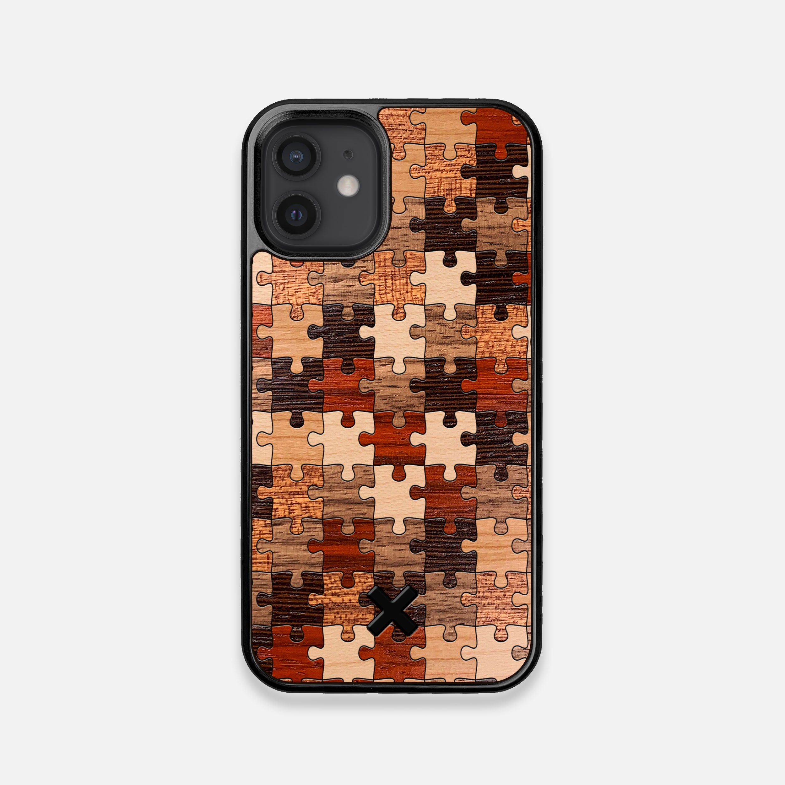 TPU/PC Sides of the Puzzle Wood iPhone 12 Mini Case by Keyway Designs