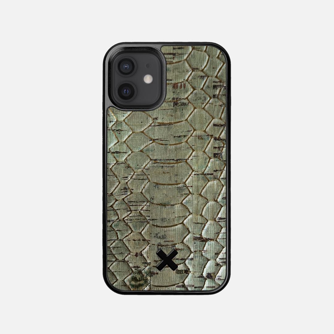 Python Cork Case for the Apple iPhone 12 Mini featuring a Genuine Cork backer with the Keyway X Mark#Phone Model_iPhone 12 Mini