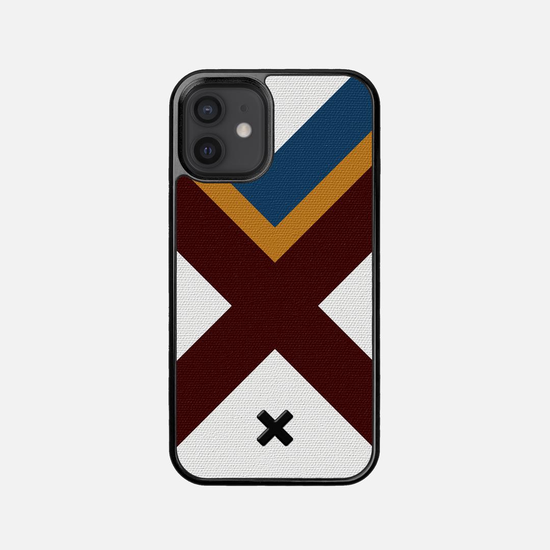 Range Case for the Apple iPhone 12 Mini featuring a UV Printed Cotton Canvas backer with the Keyway X Mark#Phone Model_iPhone 12 Mini