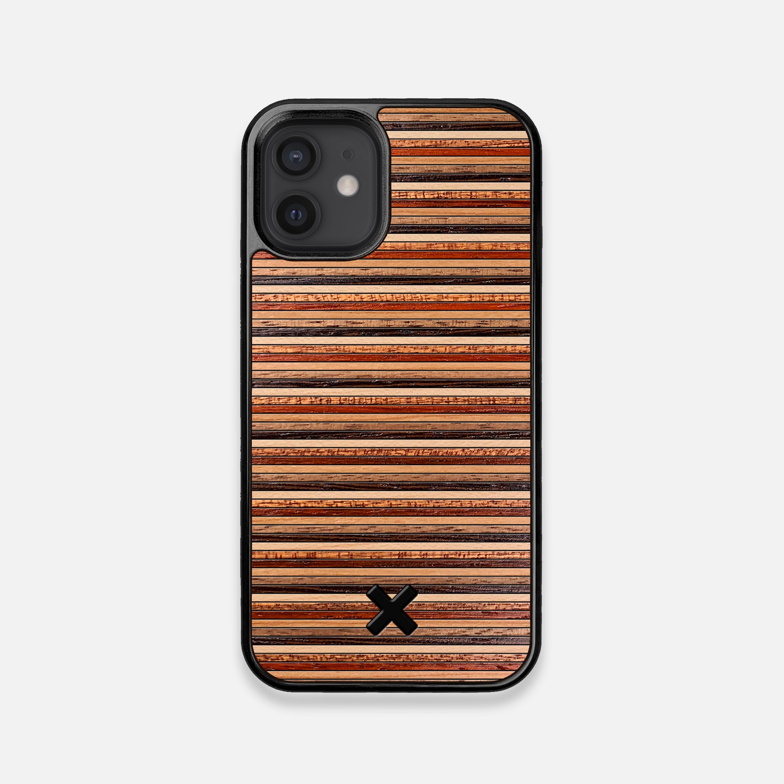 TPU/PC Sides of the Strata Wood iPhone 12 Mini Case by Keyway Designs