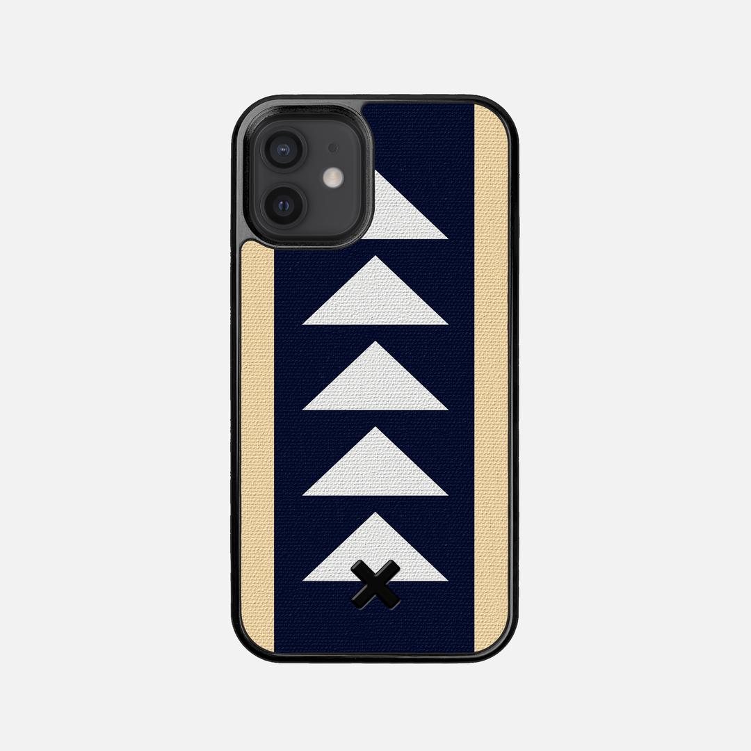 Track Case for the Apple iPhone 12 Mini featuring a UV Printed Cotton Canvas backer with the Keyway X Mark#Phone Model_iPhone 12 Mini