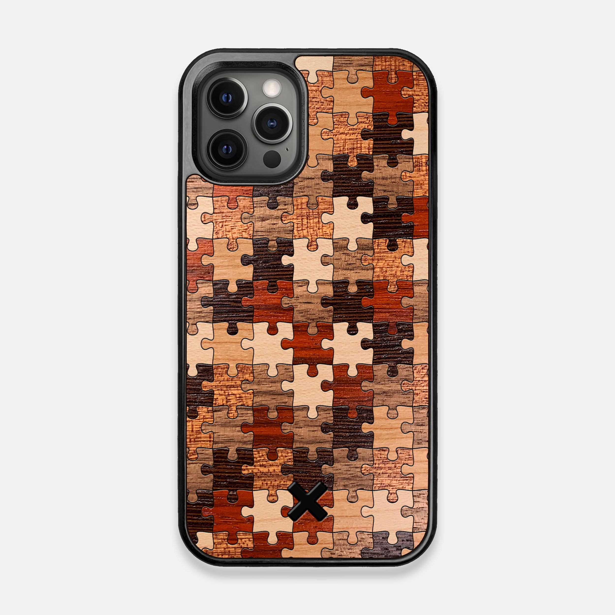 TPU/PC Sides of the Puzzle Wood iPhone 12/12 Pro Case by Keyway Designs
