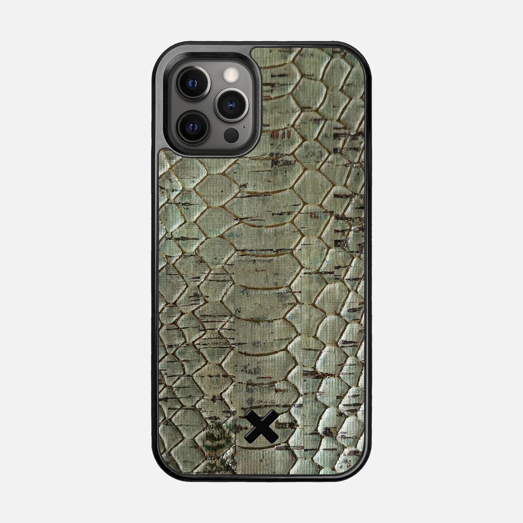 Python Cork Case for the Apple iPhone 12 Pro featuring a Genuine Cork backer with the Keyway X Mark#Phone Model_iPhone 12 Pro