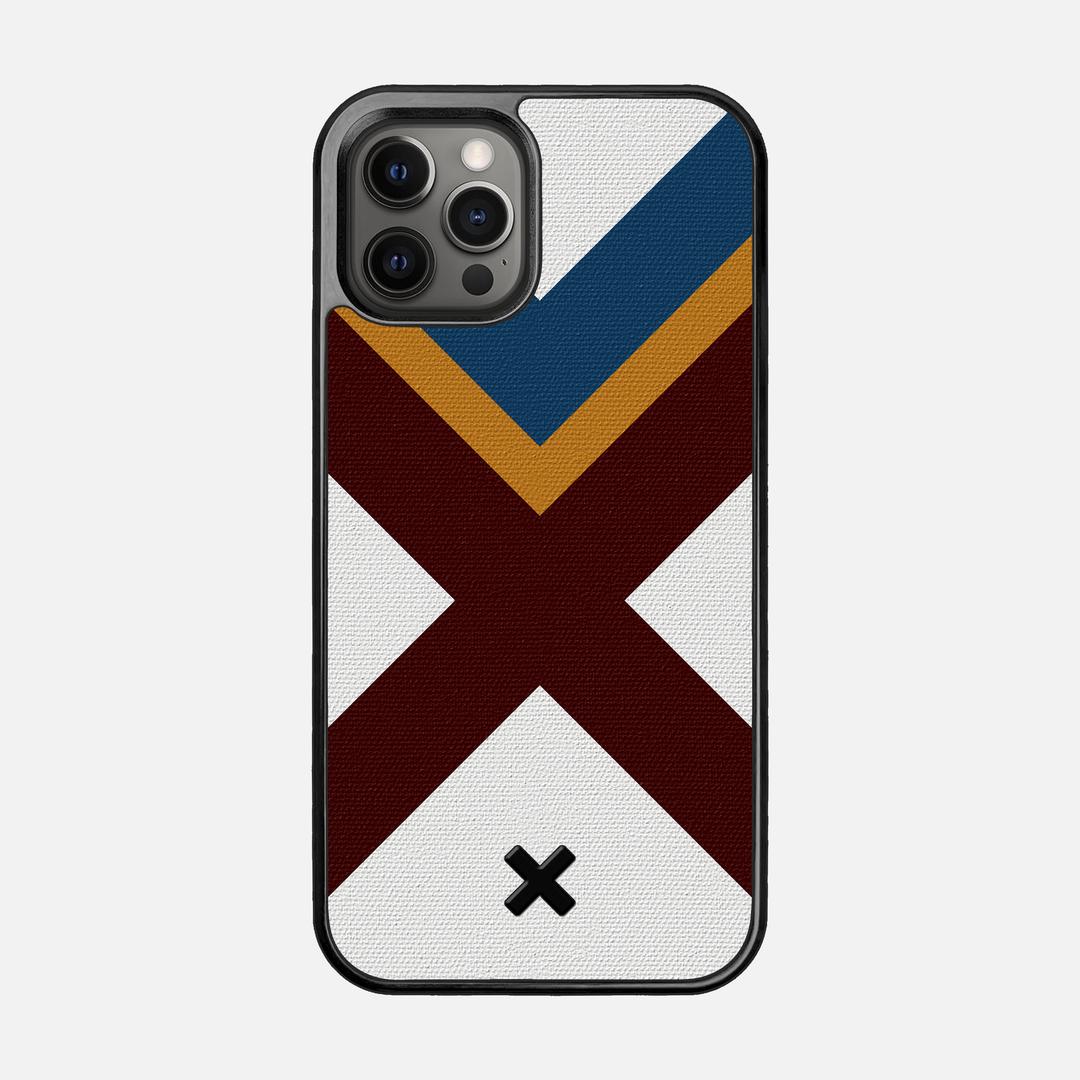 Range Case for the Apple iPhone 12 Pro featuring a UV Printed Cotton Canvas backer with the Keyway X Mark#Phone Model_iPhone 12 Pro