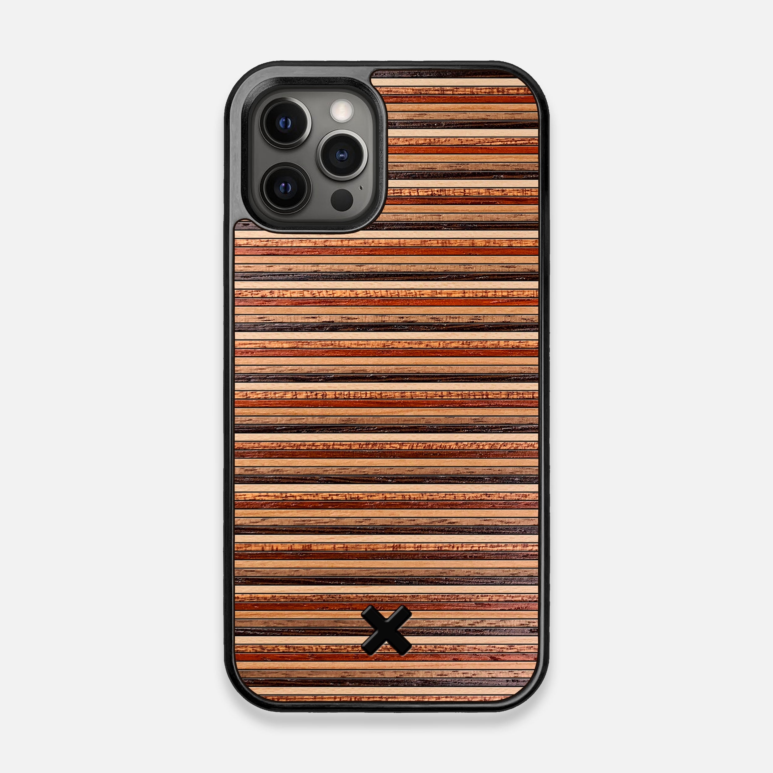 TPU/PC Sides of the Strata Wood iPhone 12/12 Pro Case by Keyway Designs