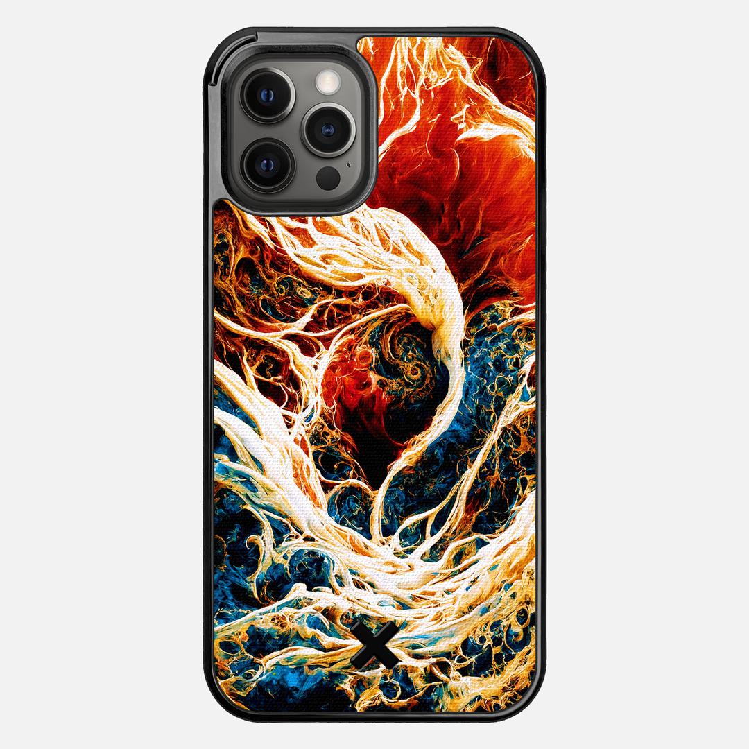 Evolve Case for the Apple iPhone 12 Pro Max featuring a UV Printed Cotton Canvas backer with the Keyway X Mark#Phone Model_iPhone 12 Pro Max