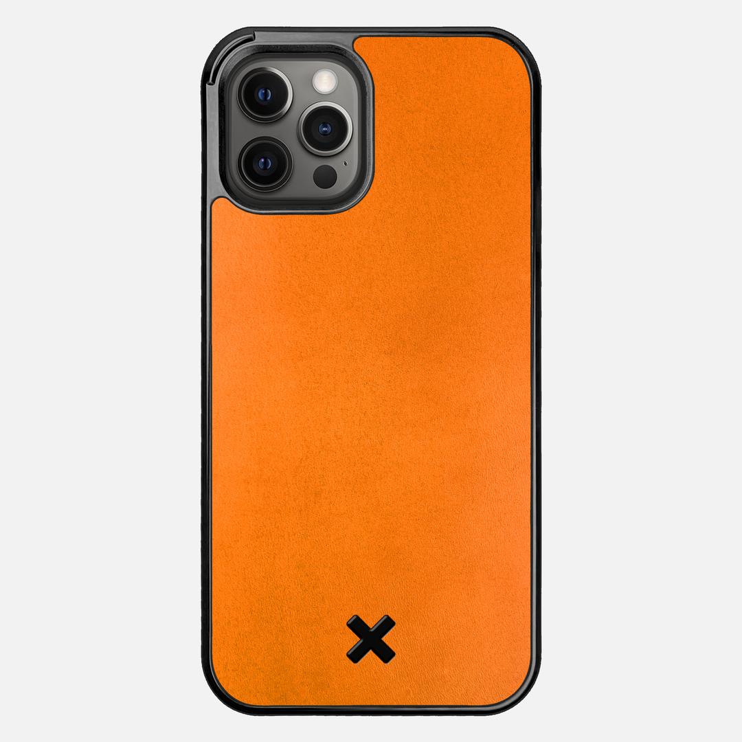 Honey Leather Case for the Apple iPhone 12 Pro Max featuring a Genuine Leather backer with the Keyway X Mark#Phone Model_iPhone 12 Pro Max