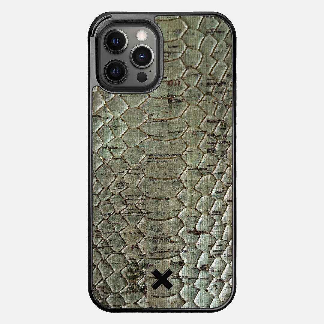 Python Cork Case for the Apple iPhone 12 Pro Max featuring a Genuine Cork backer with the Keyway X Mark#Phone Model_iPhone 12 Pro Max