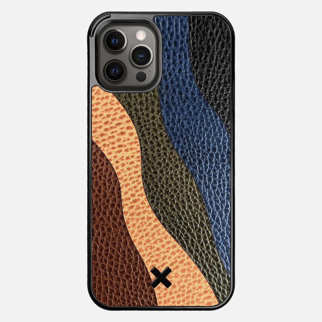 Sable Leather Case for the Apple iPhone 12 Pro Max featuring a Genuine Leather backer with the Keyway X Mark#Phone Model_iPhone 12 Pro Max