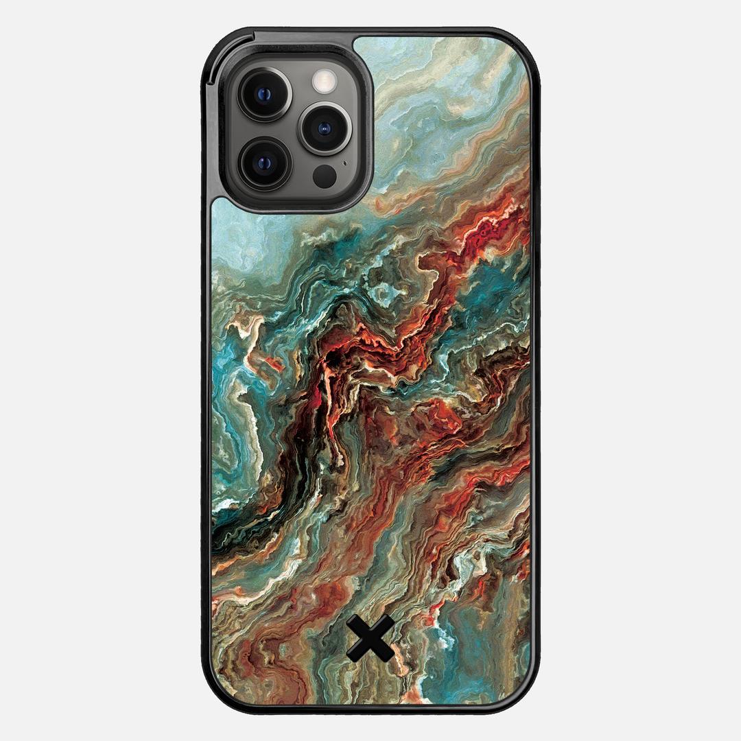 Verona Case for the Apple iPhone 12 Pro Max featuring a UV Printed Wenge Wood backer with the Keyway X Mark#Phone Model_iPhone 12 Pro Max