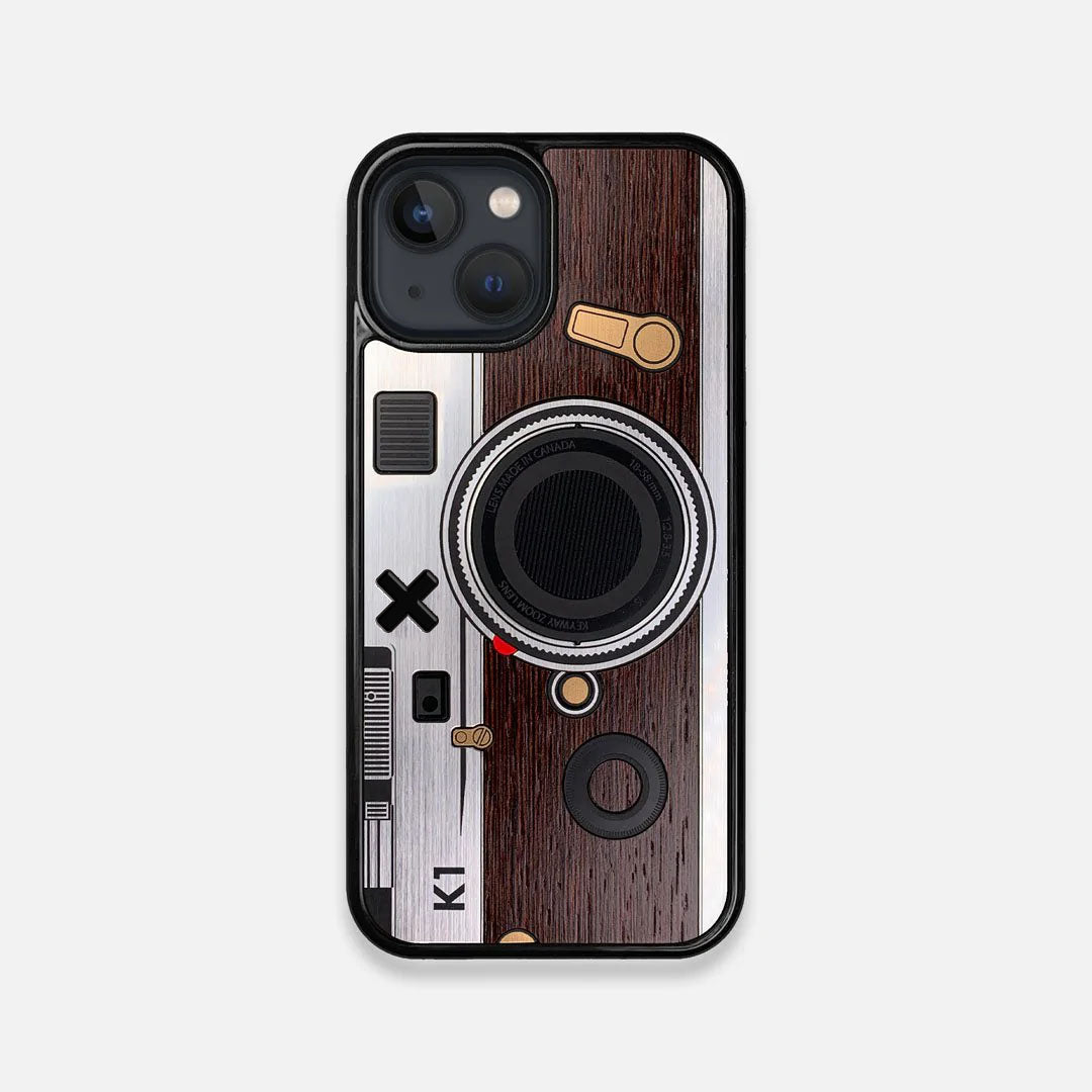 Front view of the Model K1 Camera iPhone 13 Mini Case by Keyway Designs
