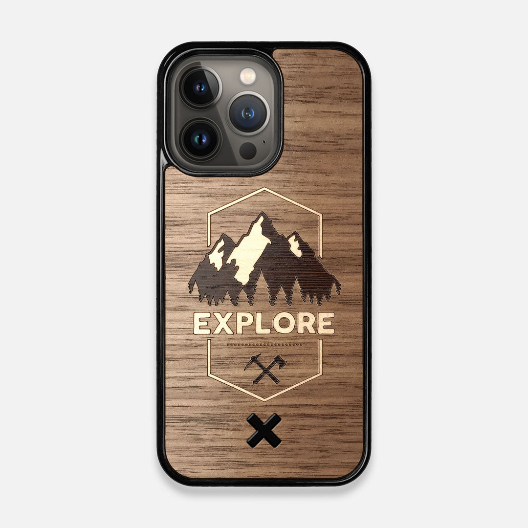 Front view of the Explore iPhone 13 Pro Case by Keyway Designs