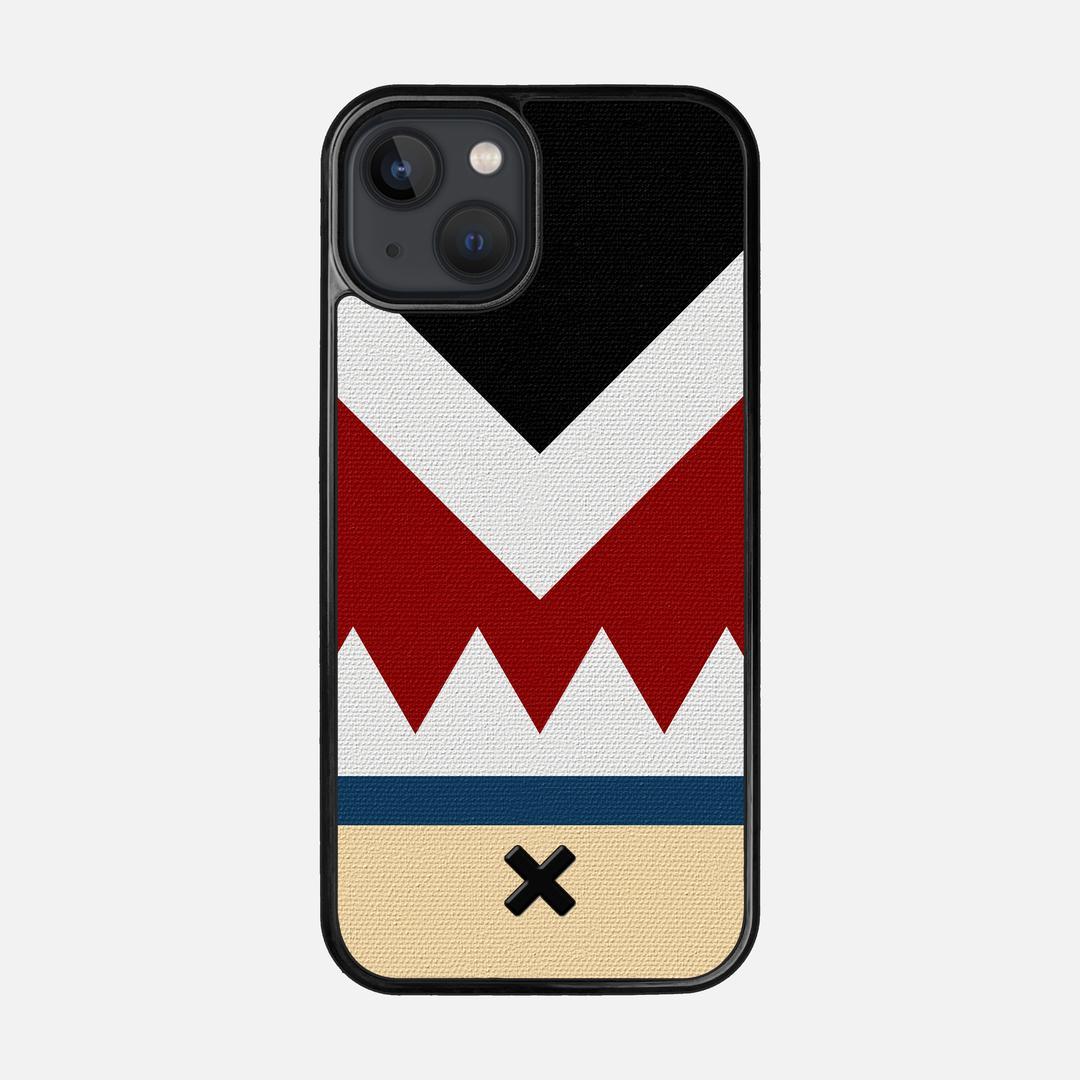 Cove Case for the Apple iPhone 13 featuring a UV Printed Cotton Canvas backer with the Keyway X Mark#Phone Model_iPhone 13