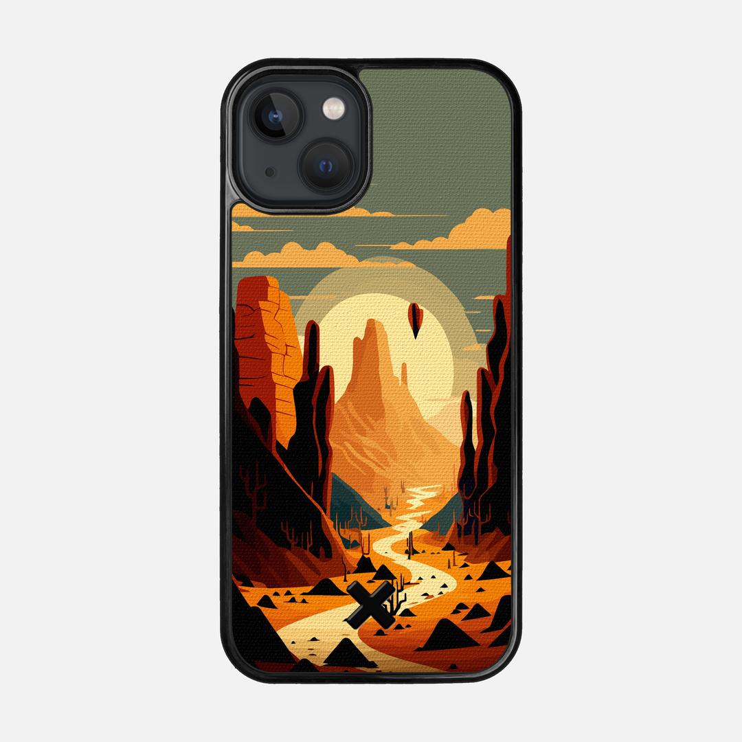 Terra Case for the Apple iPhone 13 featuring a UV Printed Cotton Canvas backer with the Keyway X Mark#Phone Model_iPhone 13