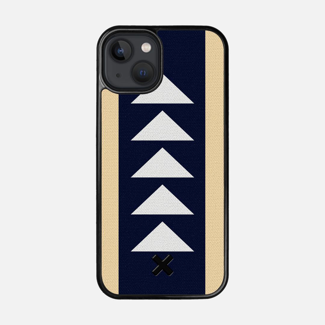 Track Case for the Apple iPhone 13 featuring a UV Printed Cotton Canvas backer with the Keyway X Mark#Phone Model_iPhone 13