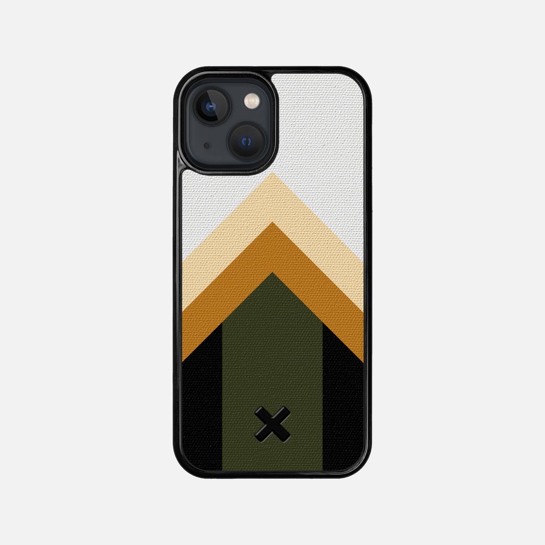 Ascent Case for the Apple iPhone 13 Mini featuring a UV Printed Cotton Canvas backer with the Keyway X Mark#Phone Model_iPhone 13 Mini