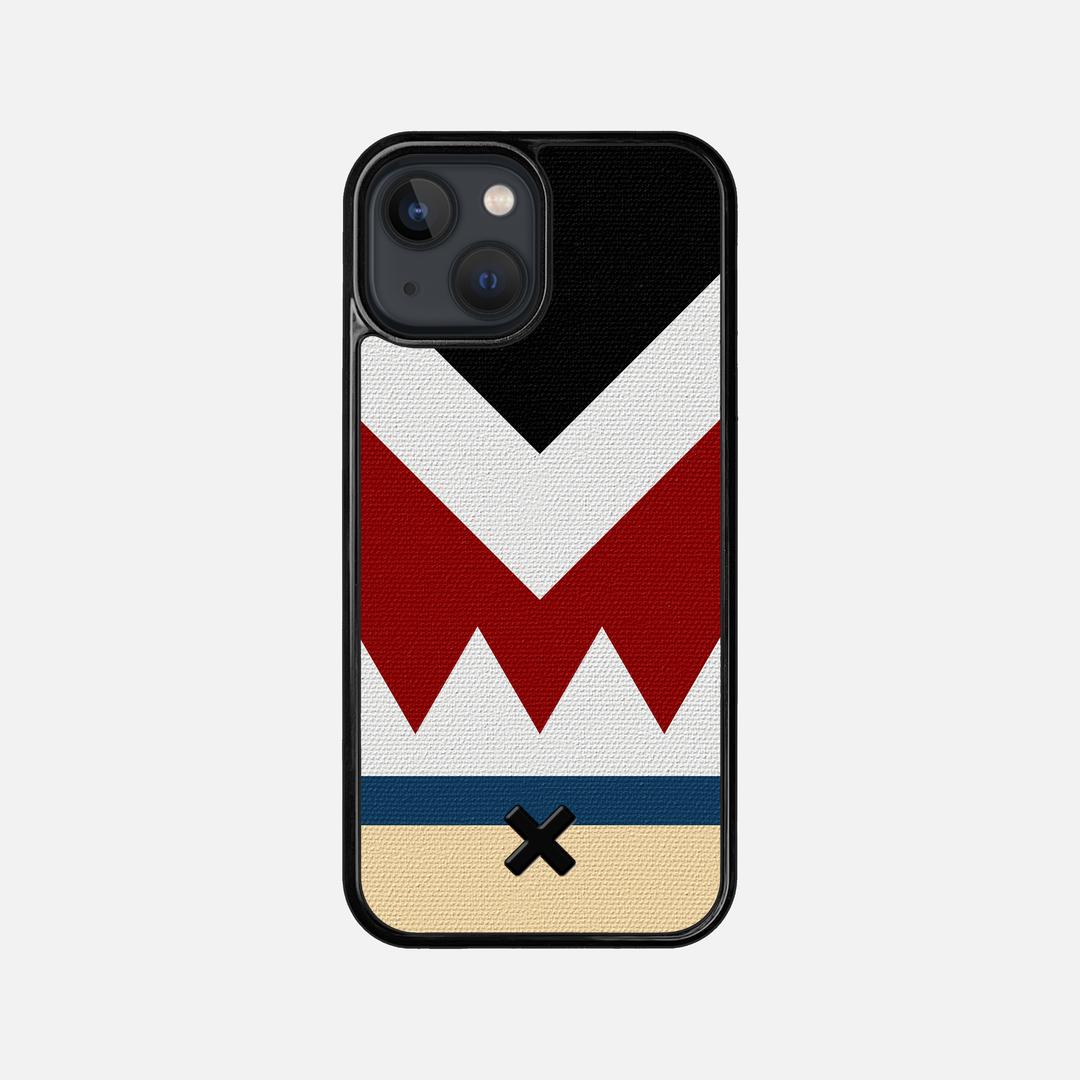Cove Case for the Apple iPhone 13 Mini featuring a UV Printed Cotton Canvas backer with the Keyway X Mark#Phone Model_iPhone 13 Mini