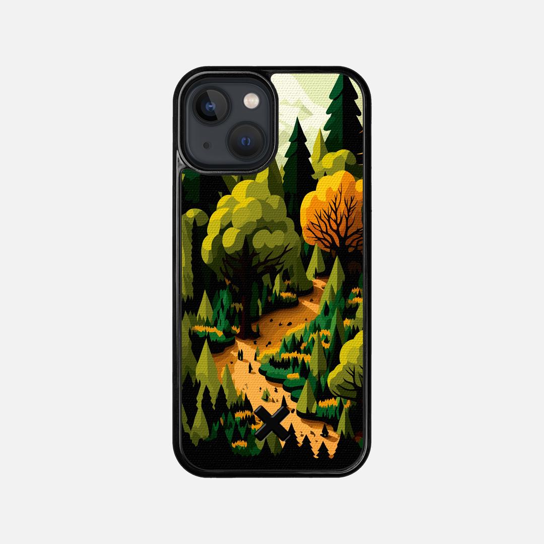Evergreen Case for the Apple iPhone 13 Mini featuring a UV Printed Cotton Canvas backer with the Keyway X Mark#Phone Model_iPhone 13 Mini