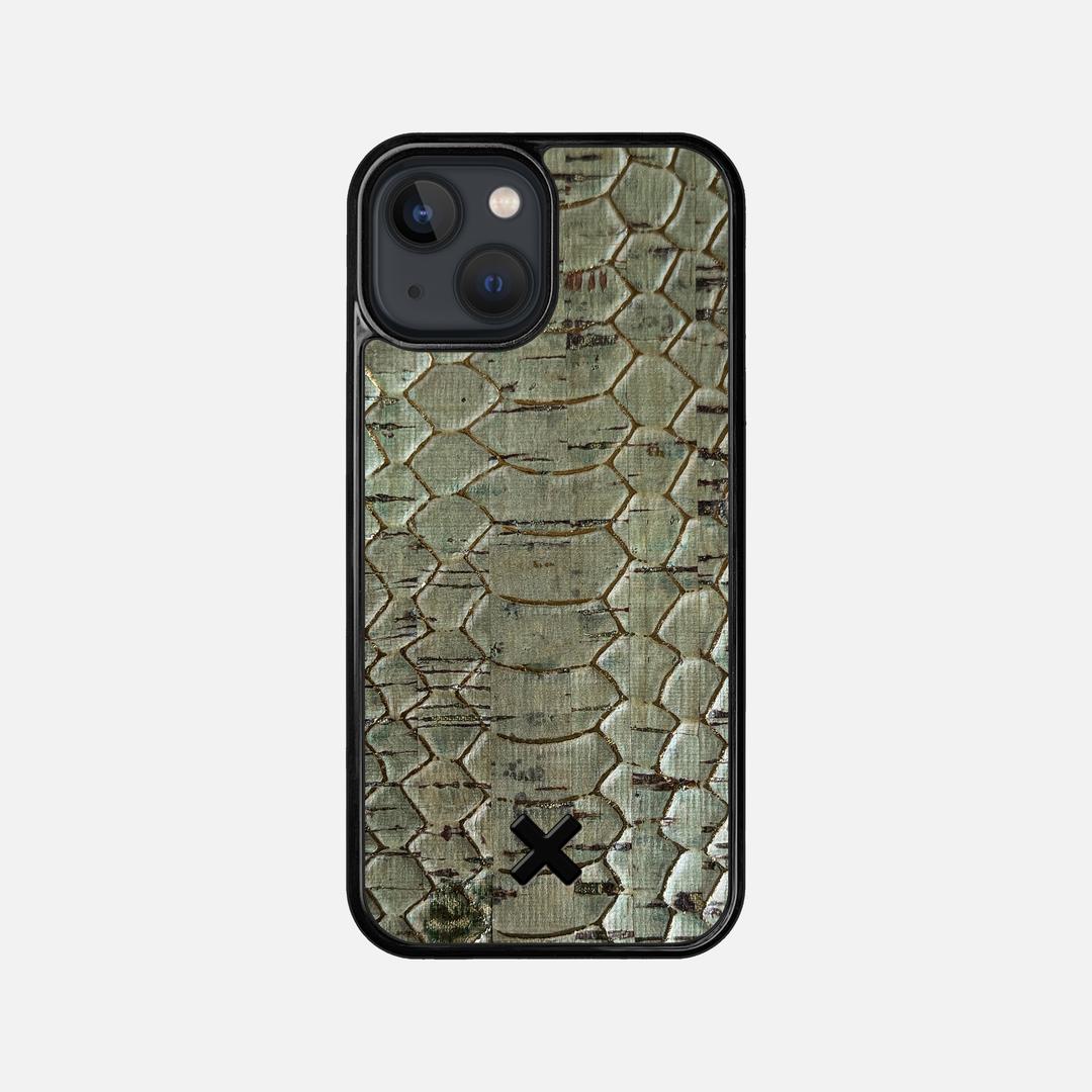 Python Cork Case for the Apple iPhone 13 Mini featuring a Genuine Cork backer with the Keyway X Mark#Phone Model_iPhone 13 Mini