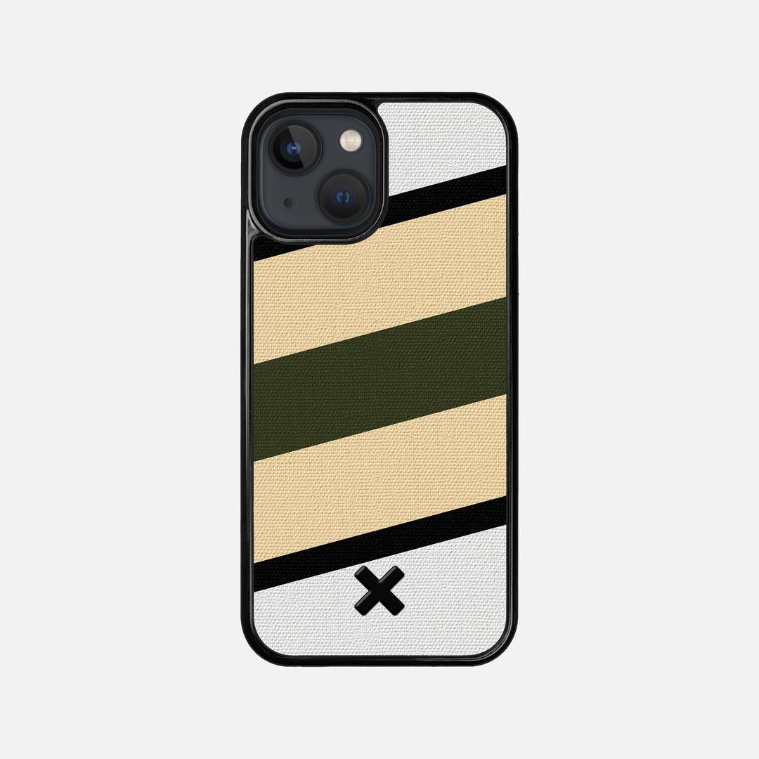 Ridge Case for the Apple iPhone 13 Mini featuring a UV Printed Cotton Canvas backer with the Keyway X Mark#Phone Model_iPhone 13 Mini