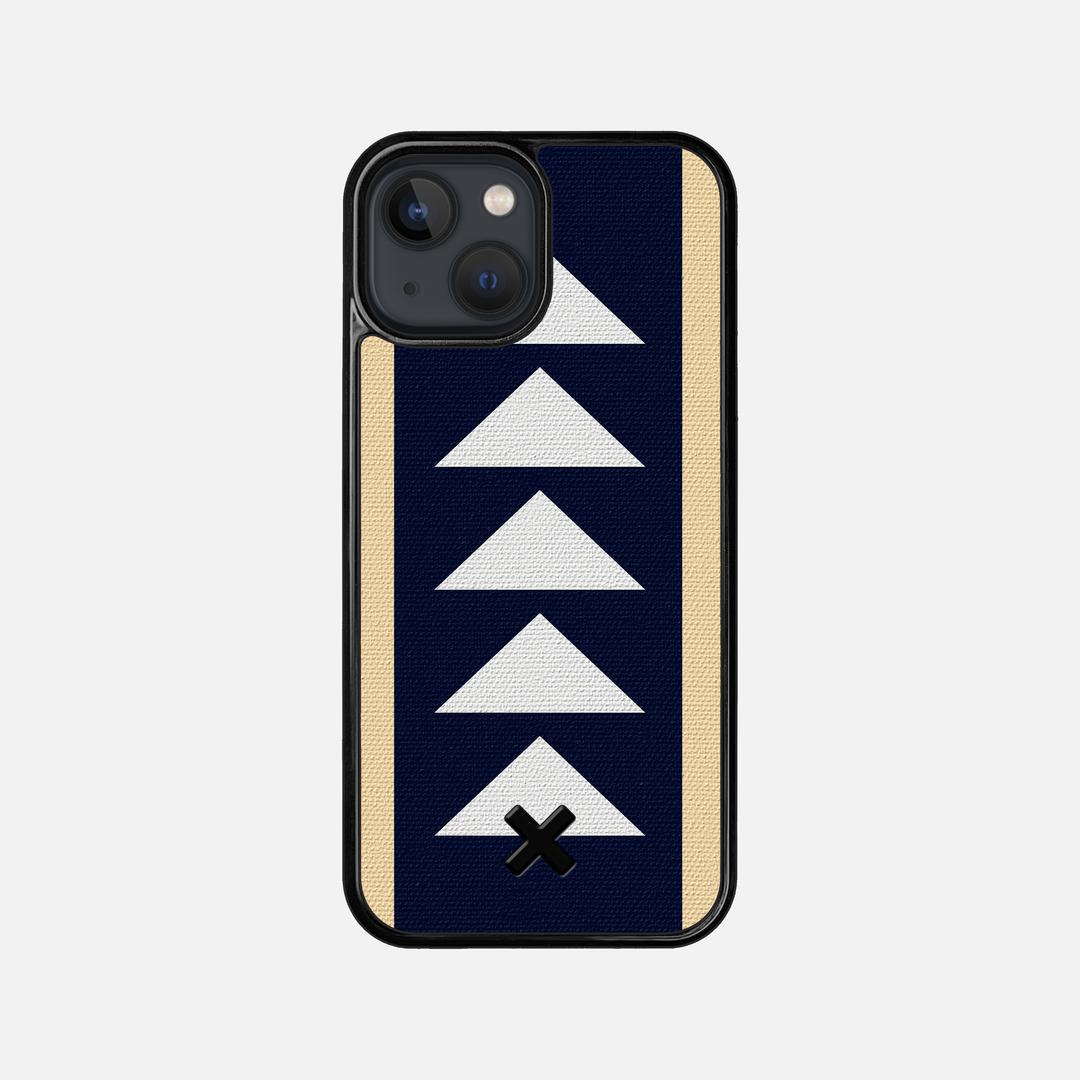 Track Case for the Apple iPhone 13 Mini featuring a UV Printed Cotton Canvas backer with the Keyway X Mark#Phone Model_iPhone 13 Mini