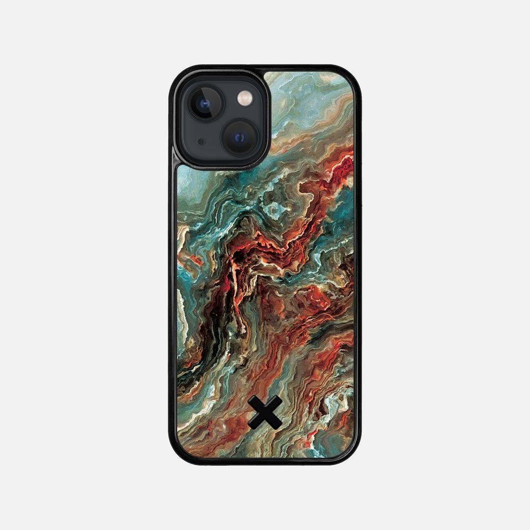 Verona Case for the Apple iPhone 13 Mini featuring a UV Printed Wenge Wood backer with the Keyway X Mark#Phone Model_iPhone 13 Mini