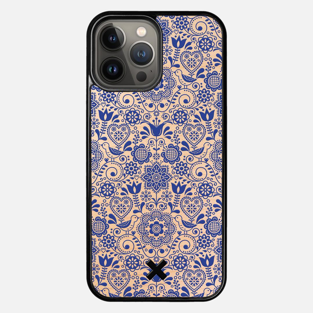 Bloom Case for the Apple iPhone 13 Pro Max featuring a UV Printed Maple Wood backer with the Keyway X Mark#Phone Model_iPhone 13 Pro Max