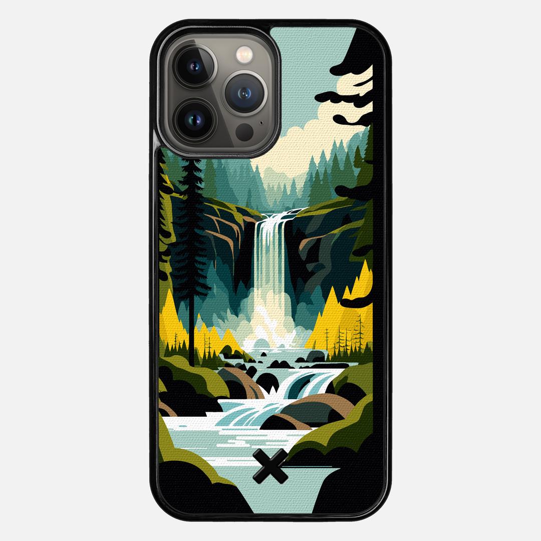 Cascade Case for the Apple iPhone 13 Pro Max featuring a UV Printed Cotton Canvas backer with the Keyway X Mark#Phone Model_iPhone 13 Pro Max