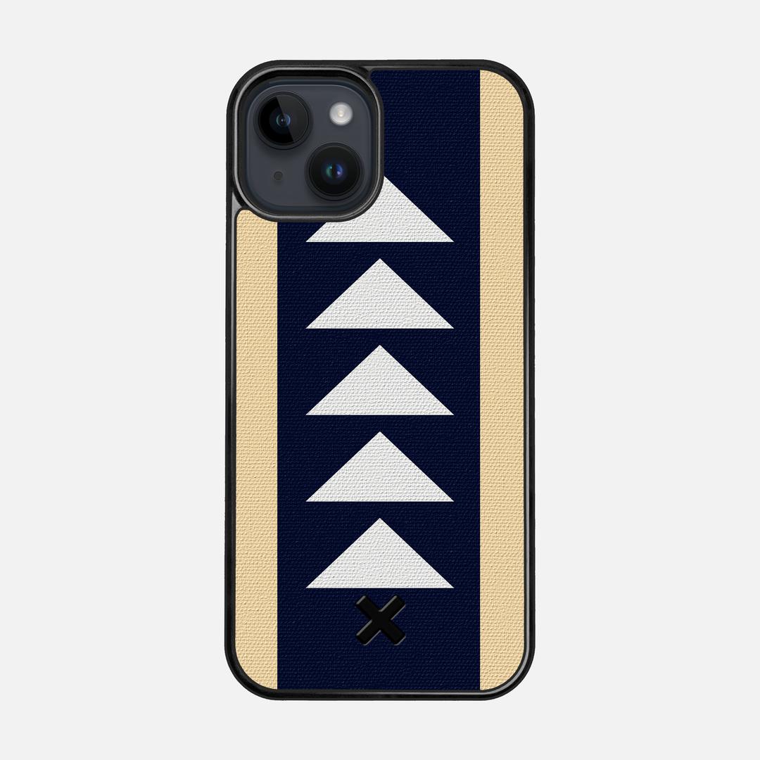 Track Case for the Apple iPhone 14 featuring a UV Printed Cotton Canvas backer with the Keyway X Mark#Phone Model_iPhone 14
