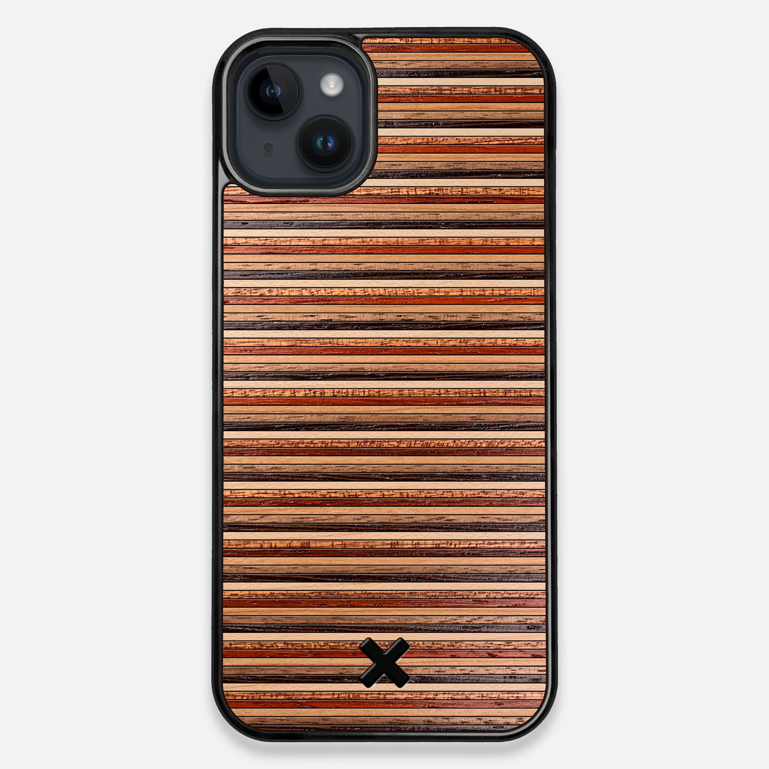 TPU/PC Sides of the Strata Wood iPhone 15 Plus MagSafe Case by Keyway Designs